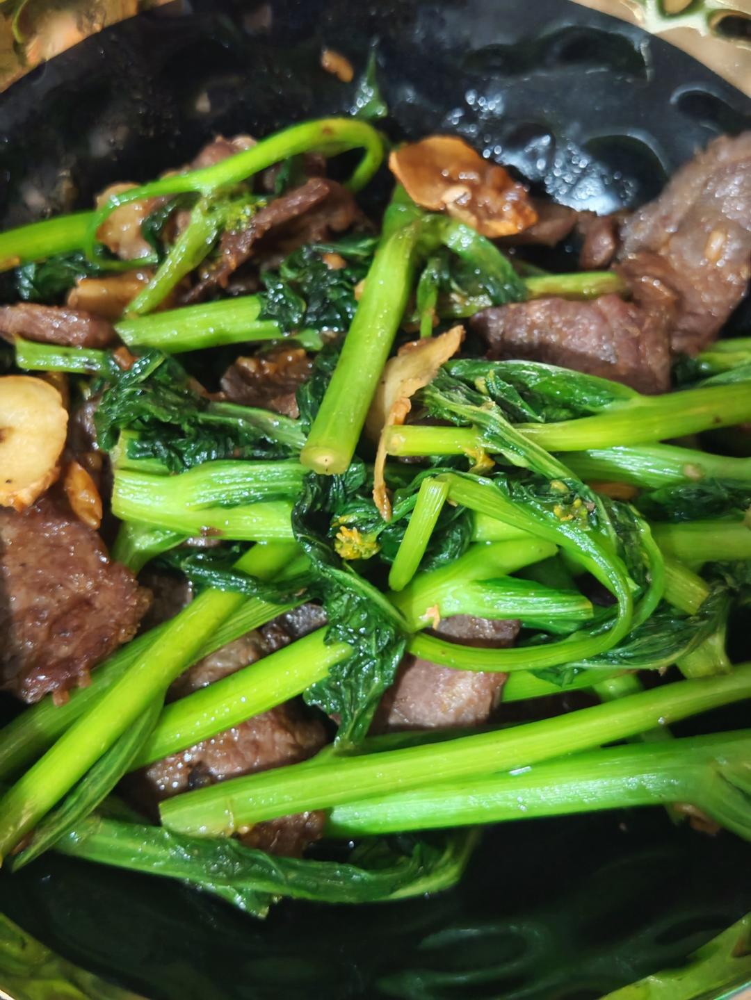 芥兰炒牛肉