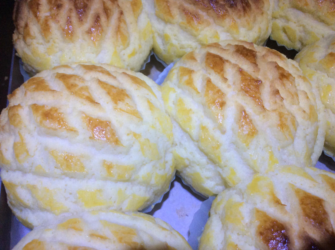 水合法一发酥皮菠萝包