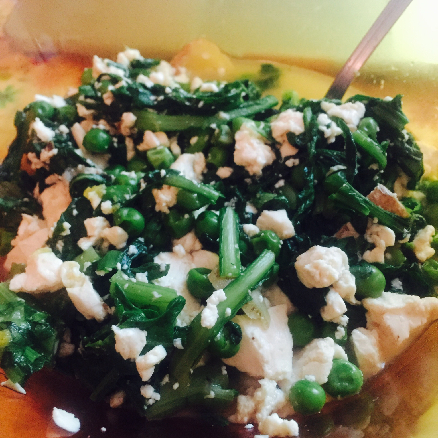 茼蒿小豆腐