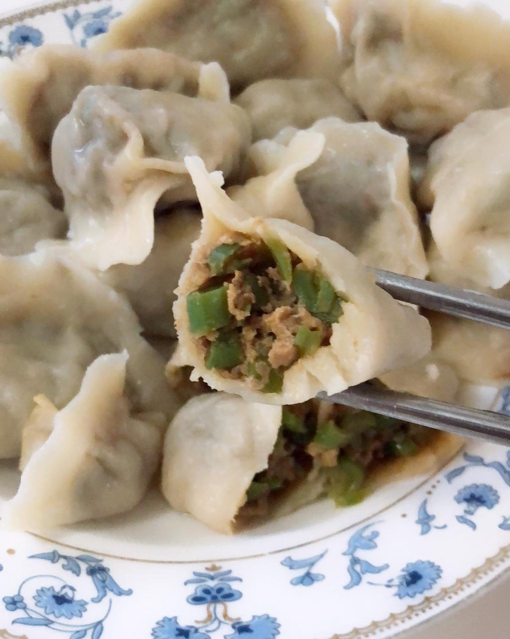 巧巧巧克力酱做的【美食汇】扁豆猪肉馅饺子