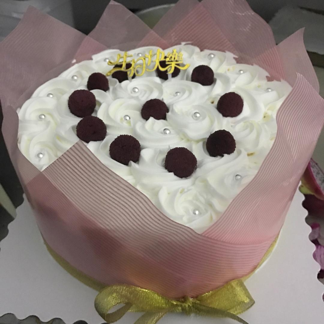 蛋糕裱花—简单花束蛋糕