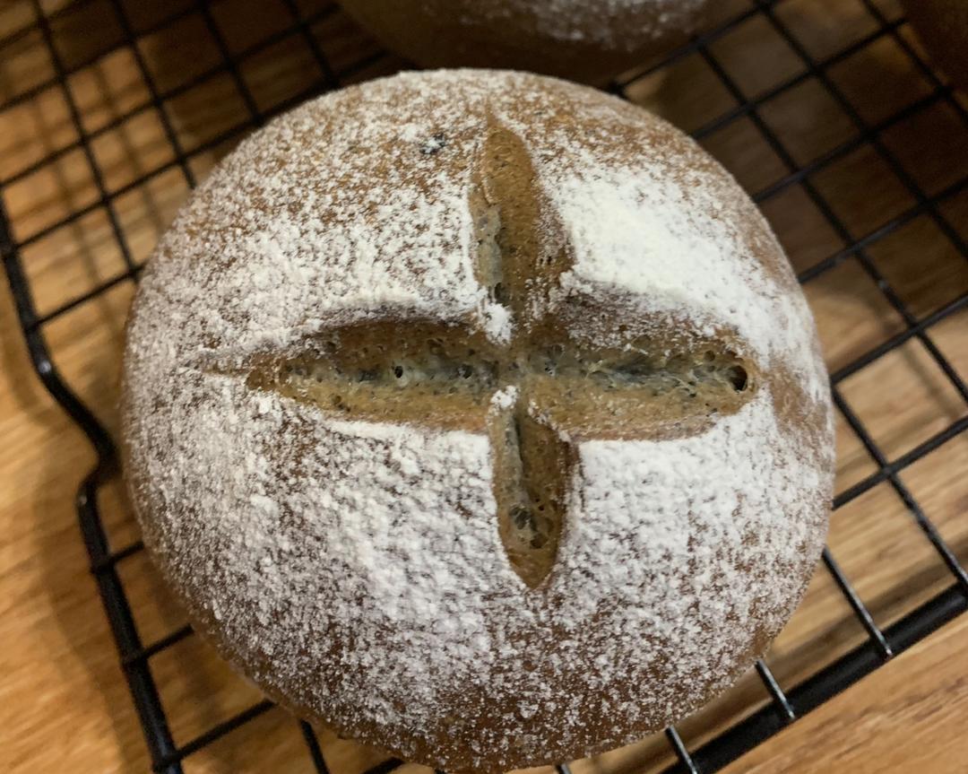 冬日养生芝麻餐包的做法