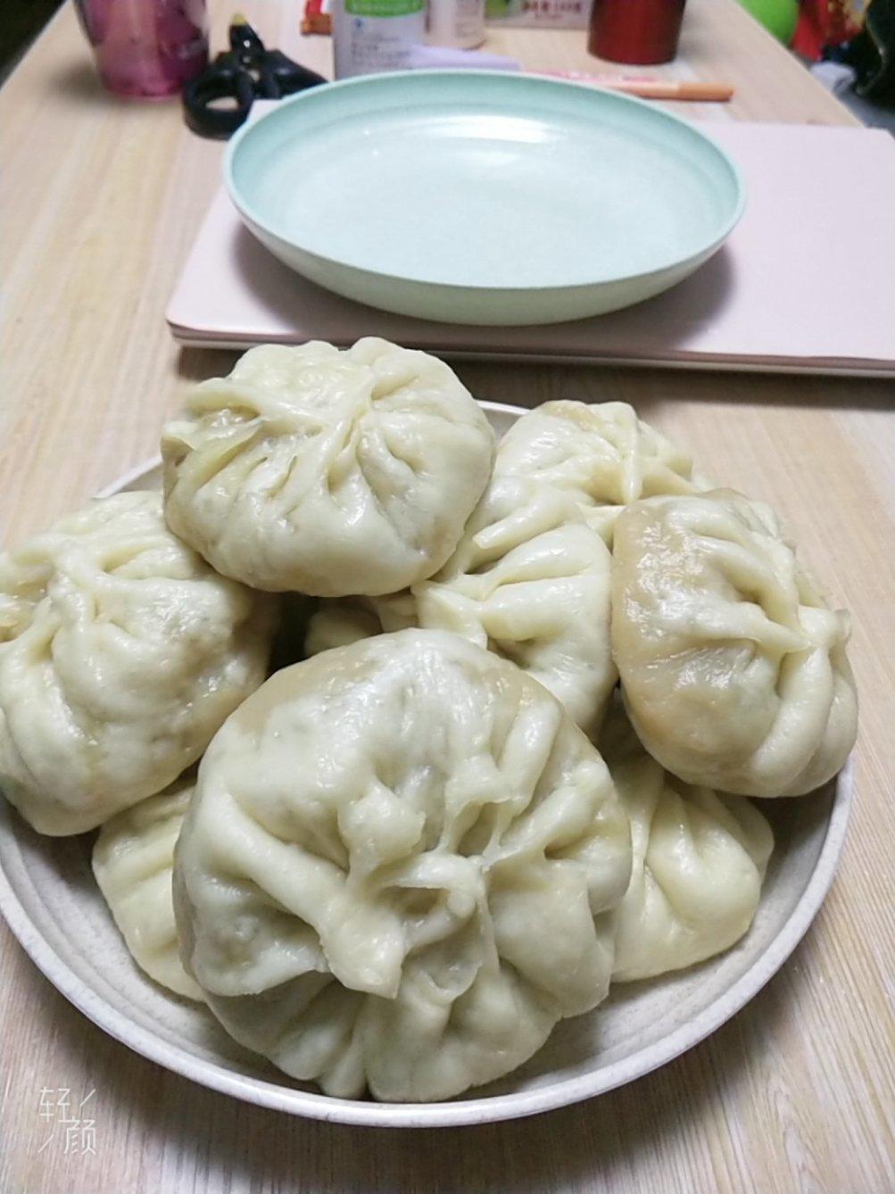 猪肉圆白菜包子馅。