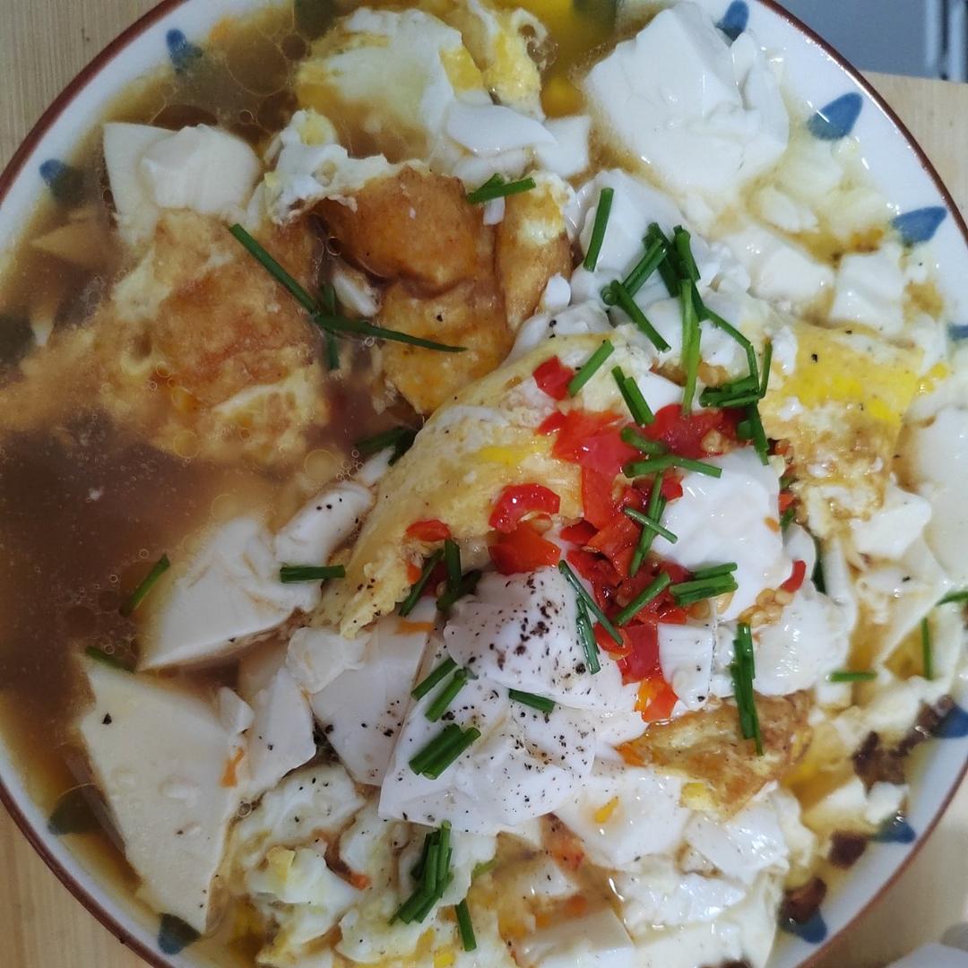 鸡蛋抱豆腐