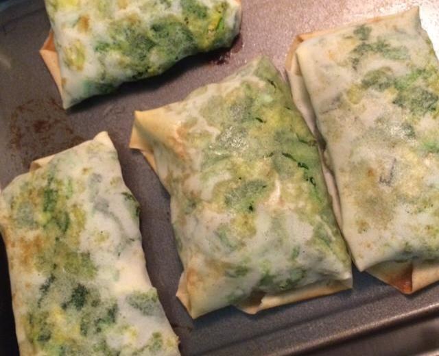 韭菜盒子 简易版(春卷皮)的做法