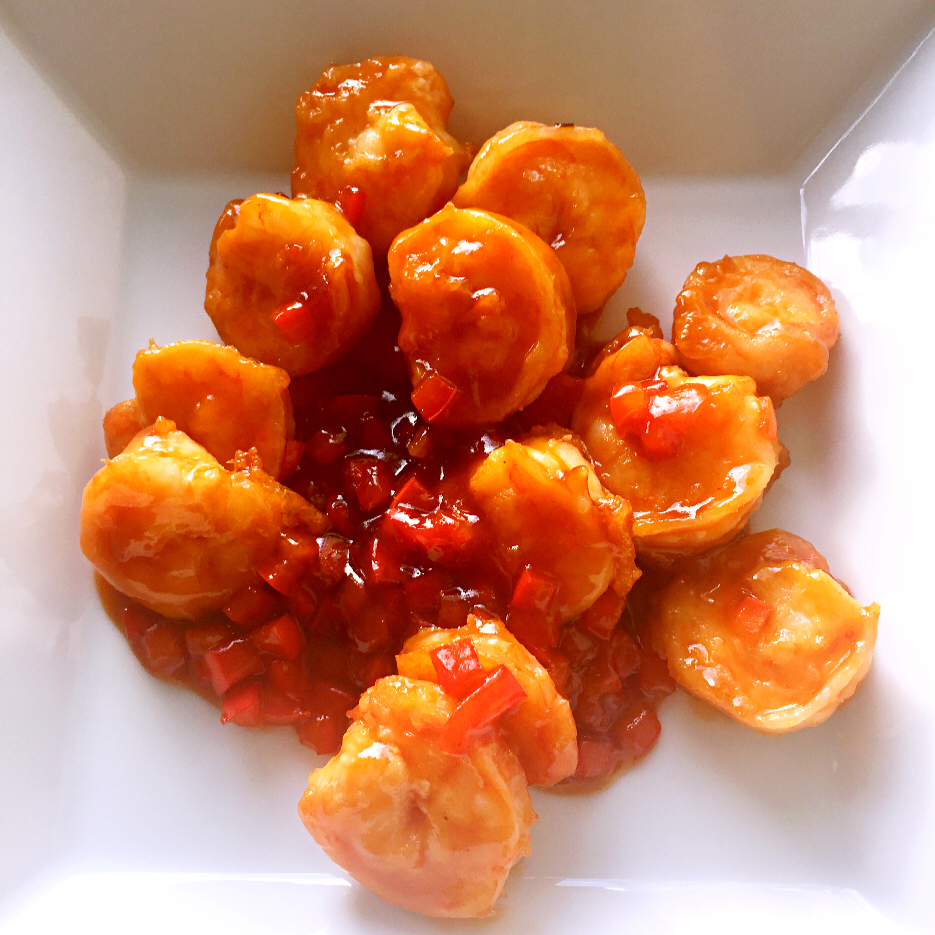 毛毛爱小宝做的咕噜虾球