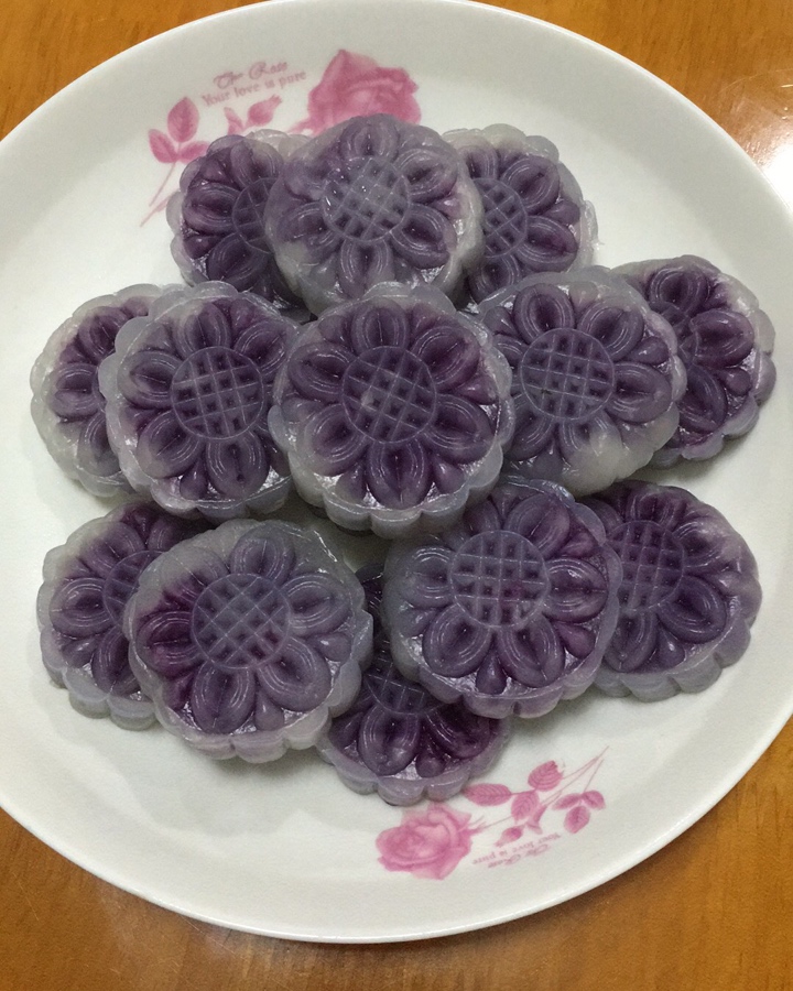 水晶紫薯蒸糕