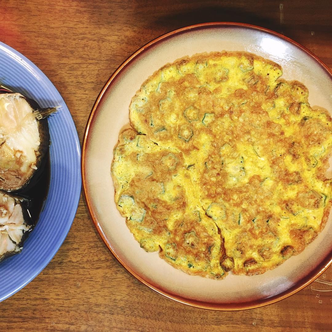 秋葵煎蛋