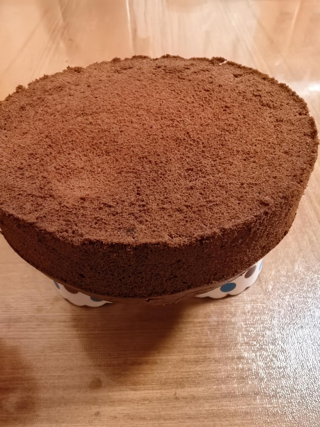 巧克力戚风蛋糕6寸(基础易成功版)