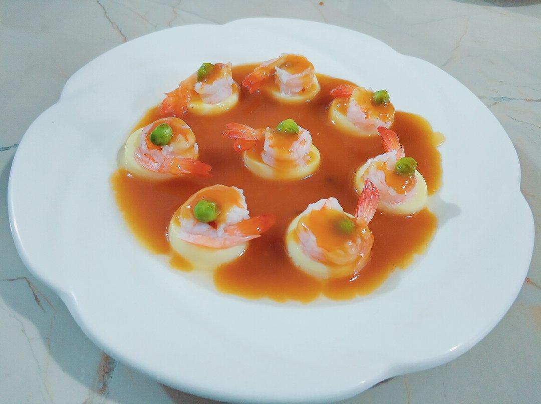 日本豆腐蒸虾仁