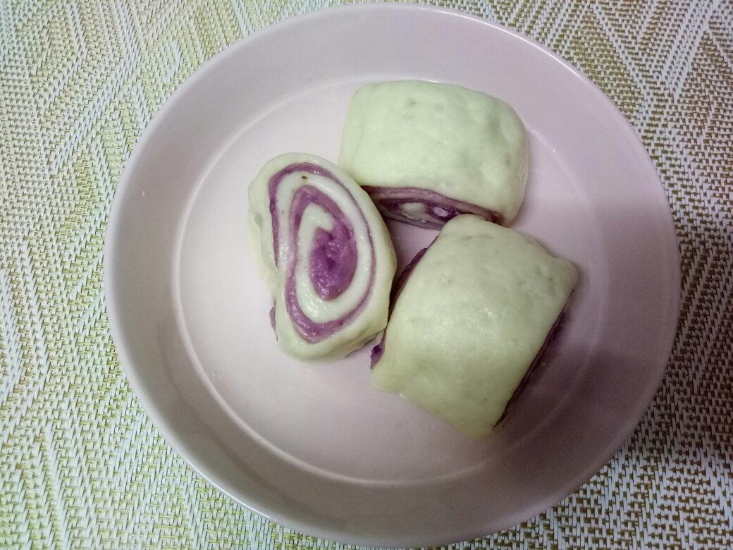 紫薯开花馒头