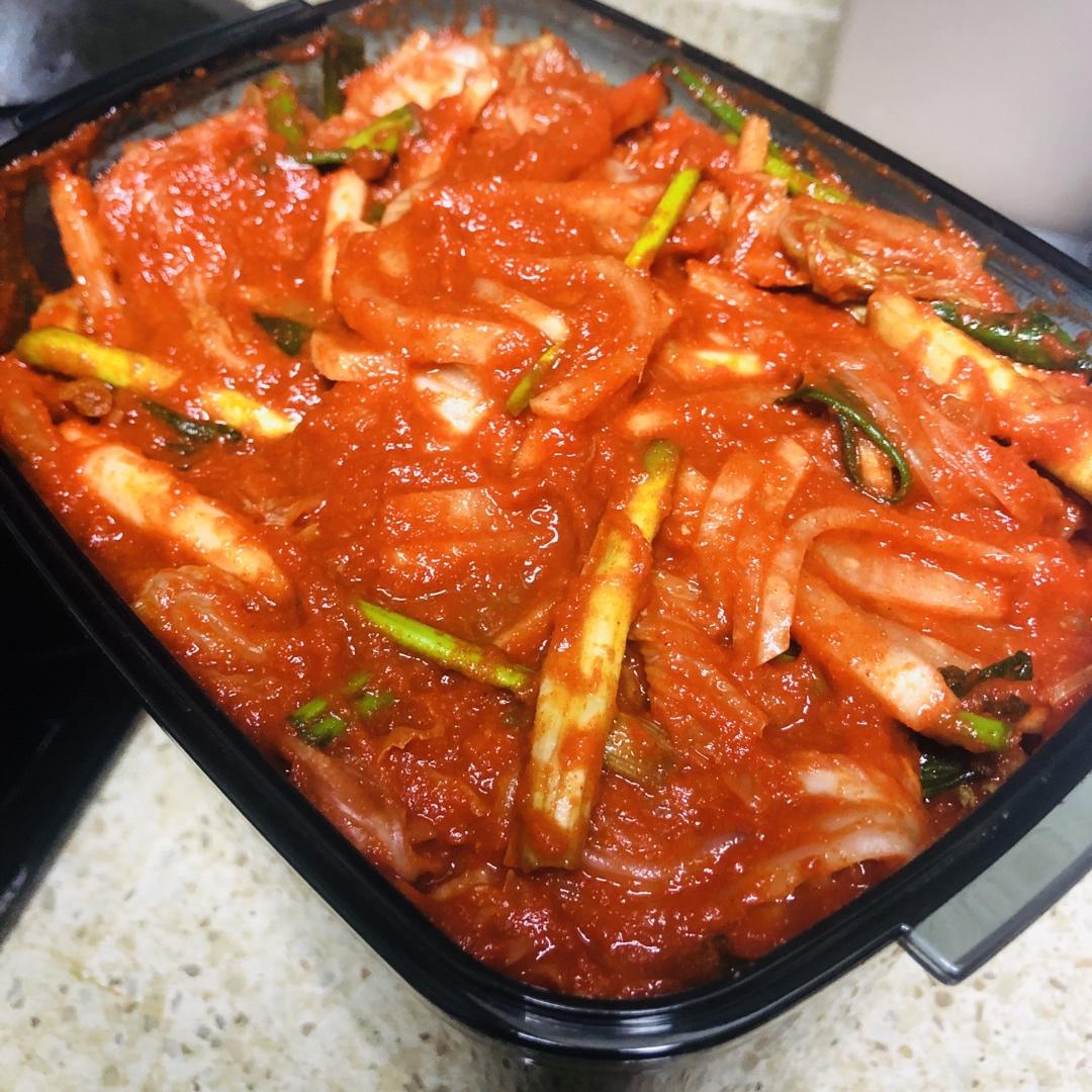 全老师家的辣白菜（韩国的一种家庭做法）
