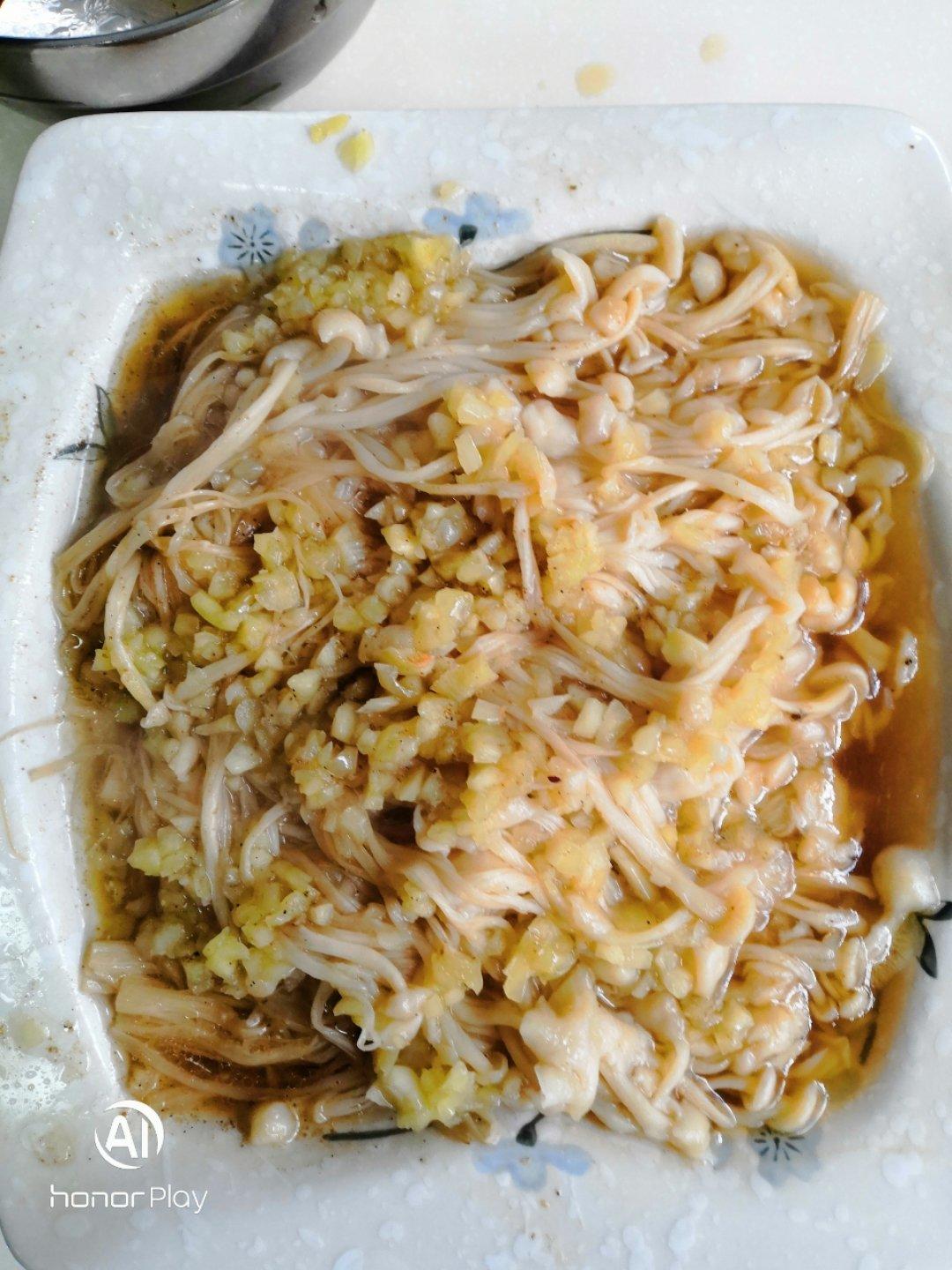 蒜蓉蒸金针菇