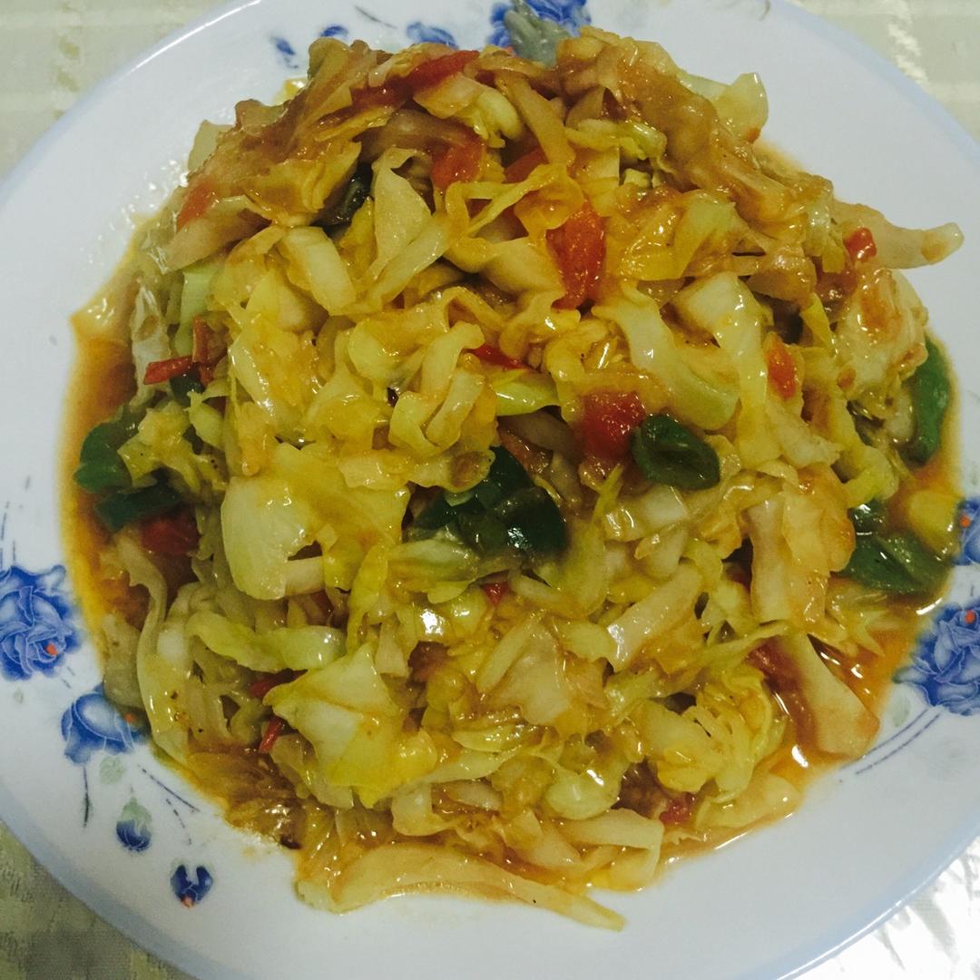 番茄圆白菜（包菜）丝