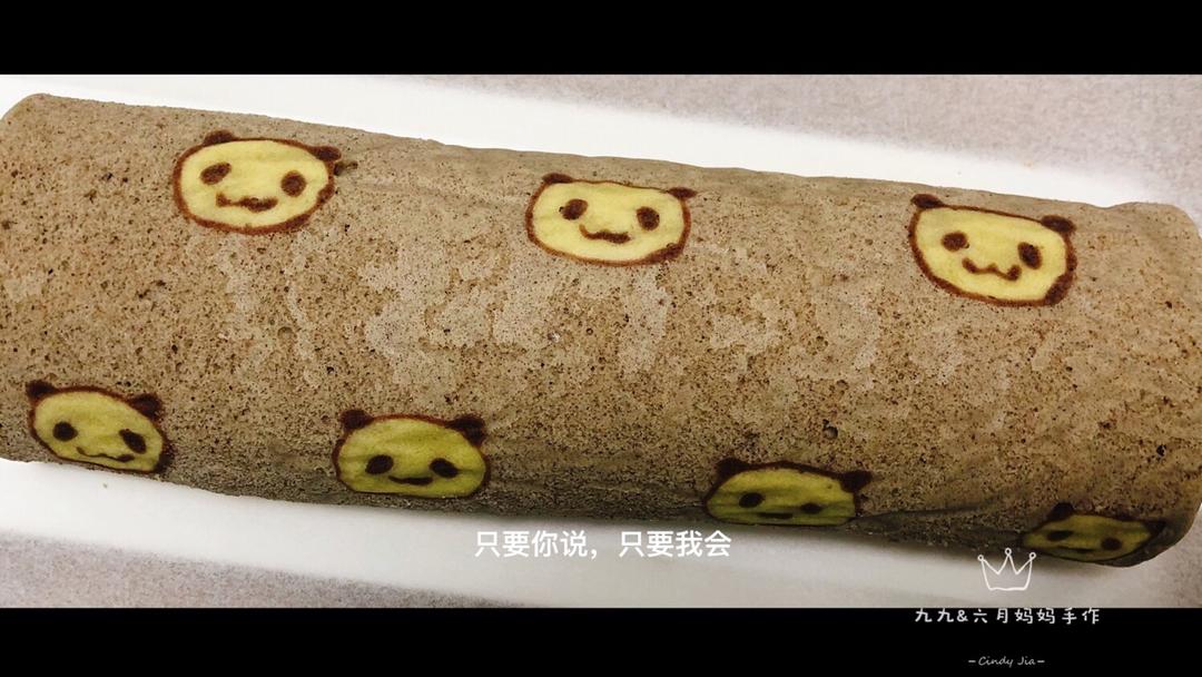 抹茶熊猫蛋糕卷 MATCHA PANDA ROLL CAKE