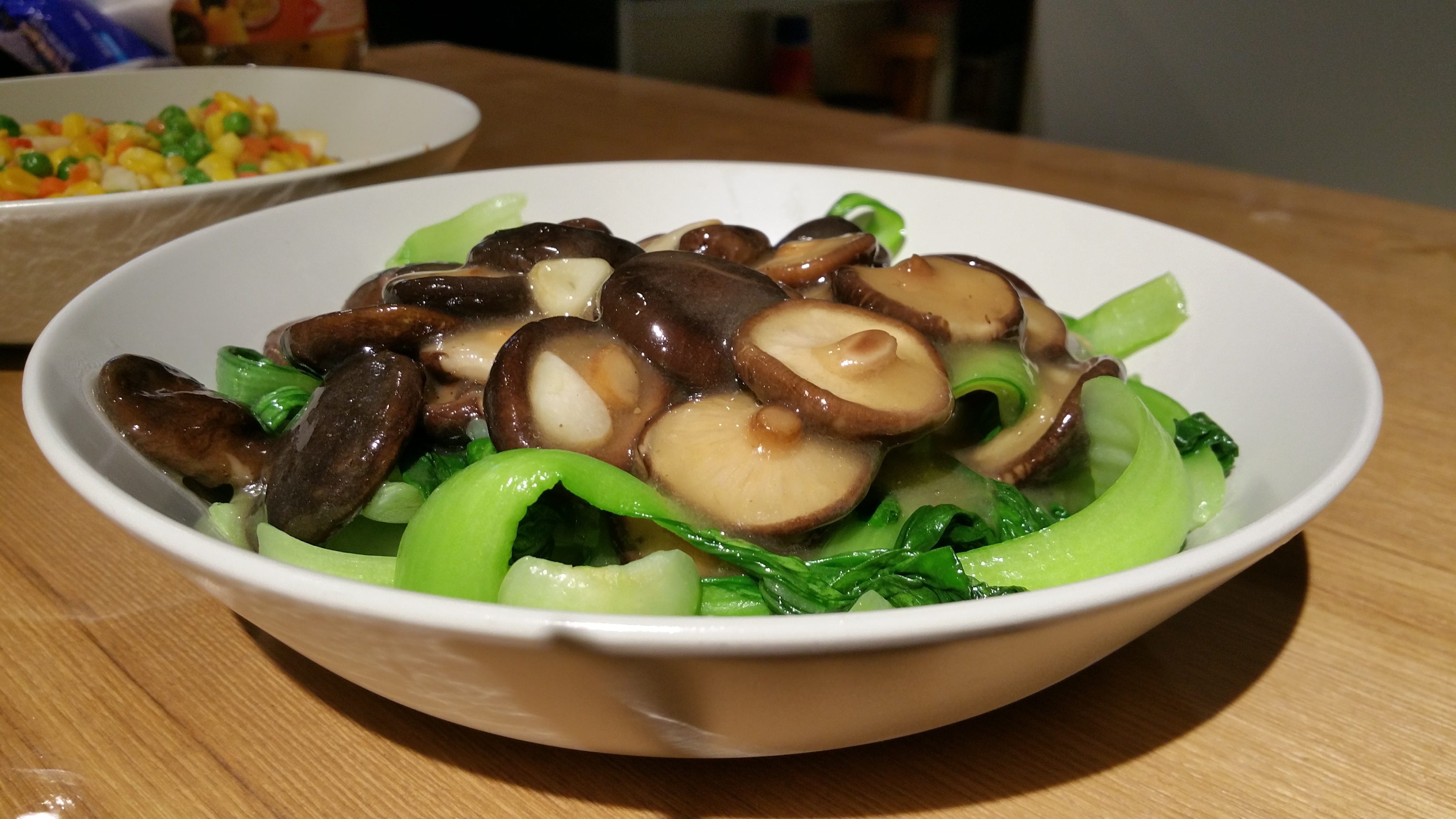 香菇扒油菜