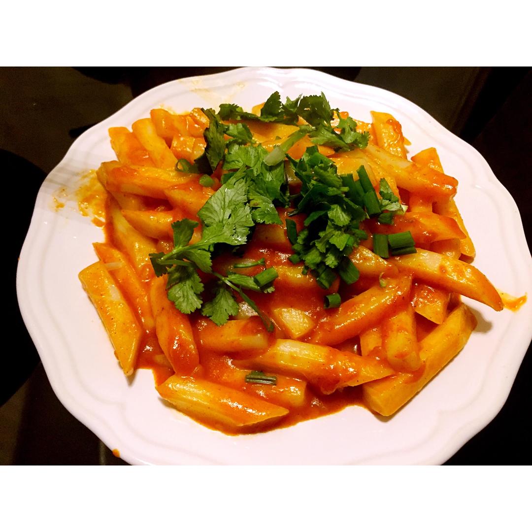 韩式辣炒年糕（or网红芝士套路之芝心年糕）