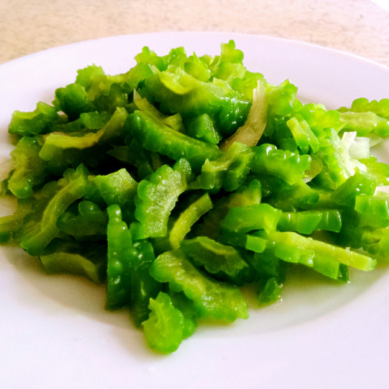 阿七_0626做的凉拌苦瓜