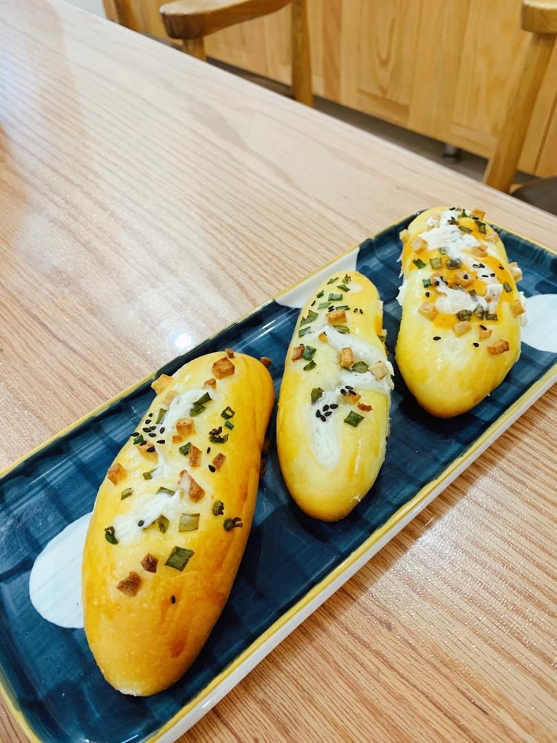 香葱火腿肉松面包