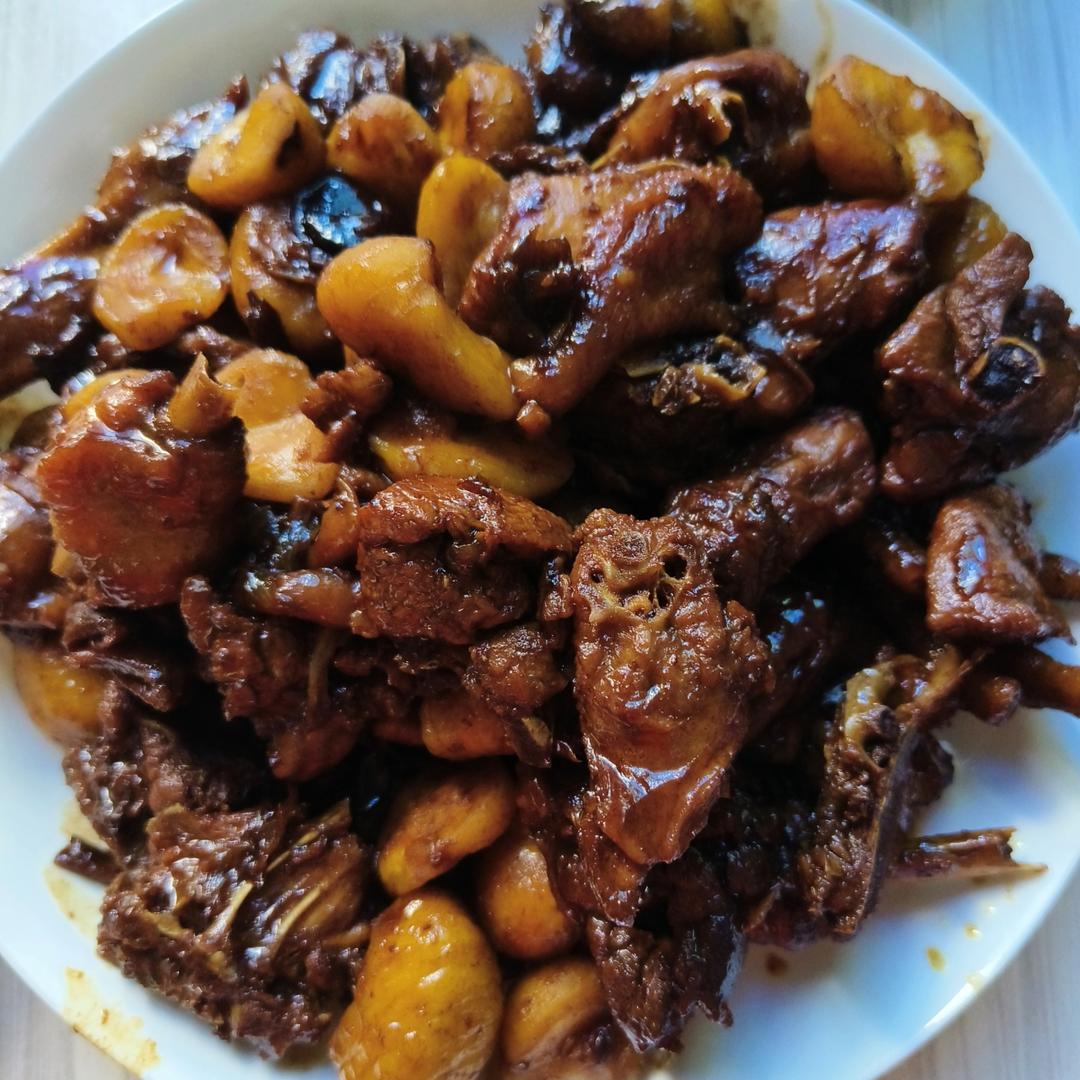 【栗子烧鸡】鸡肉都给你吃，栗子归我~
