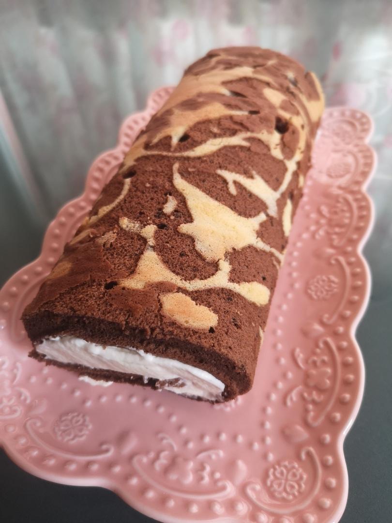 超萌长颈鹿蛋糕卷