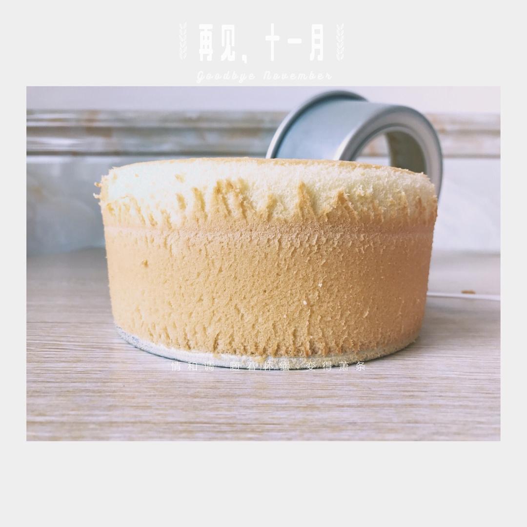 6寸戚风蛋糕（2蛋）