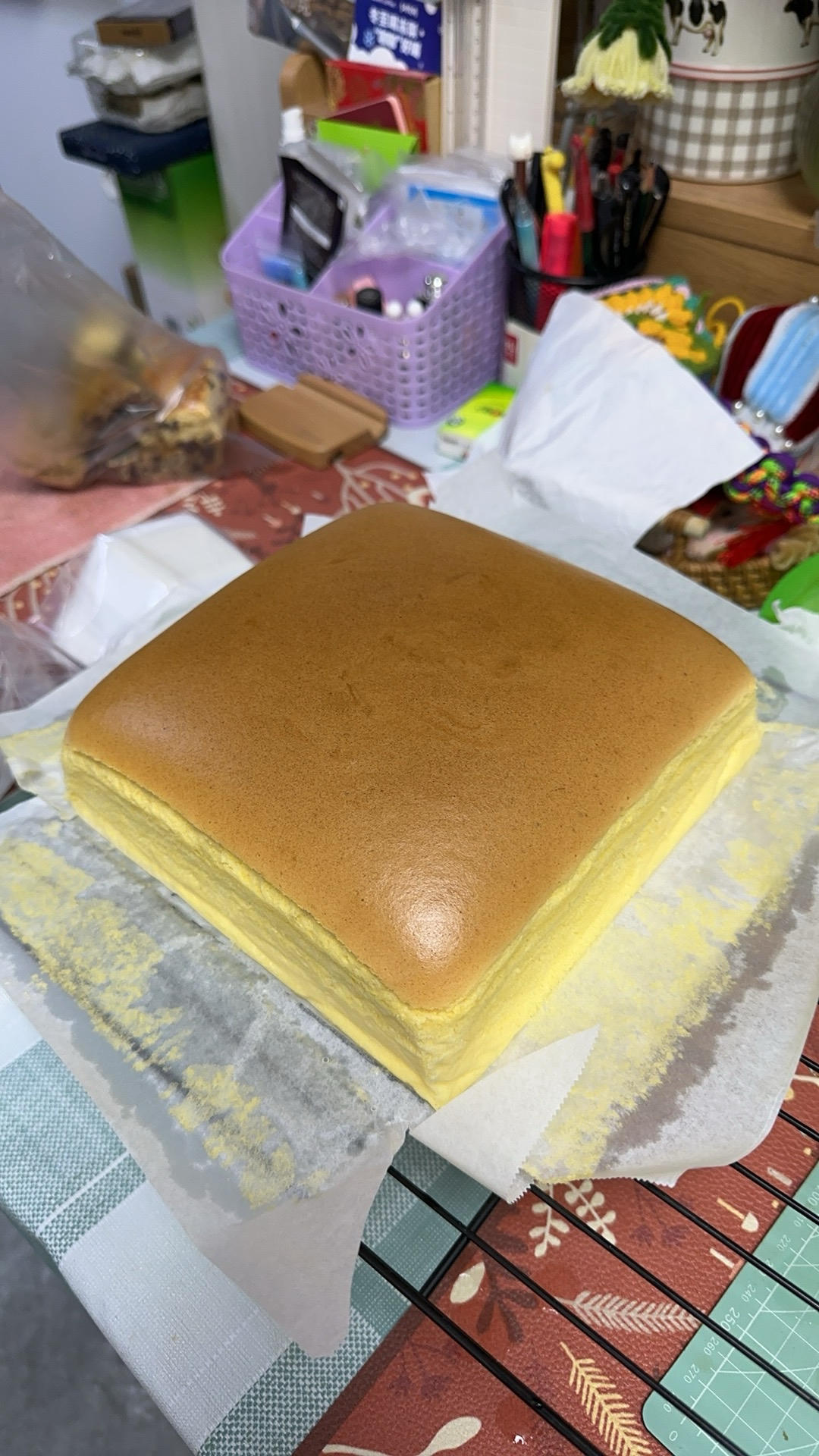 超细腻绵软❗️古早蛋糕