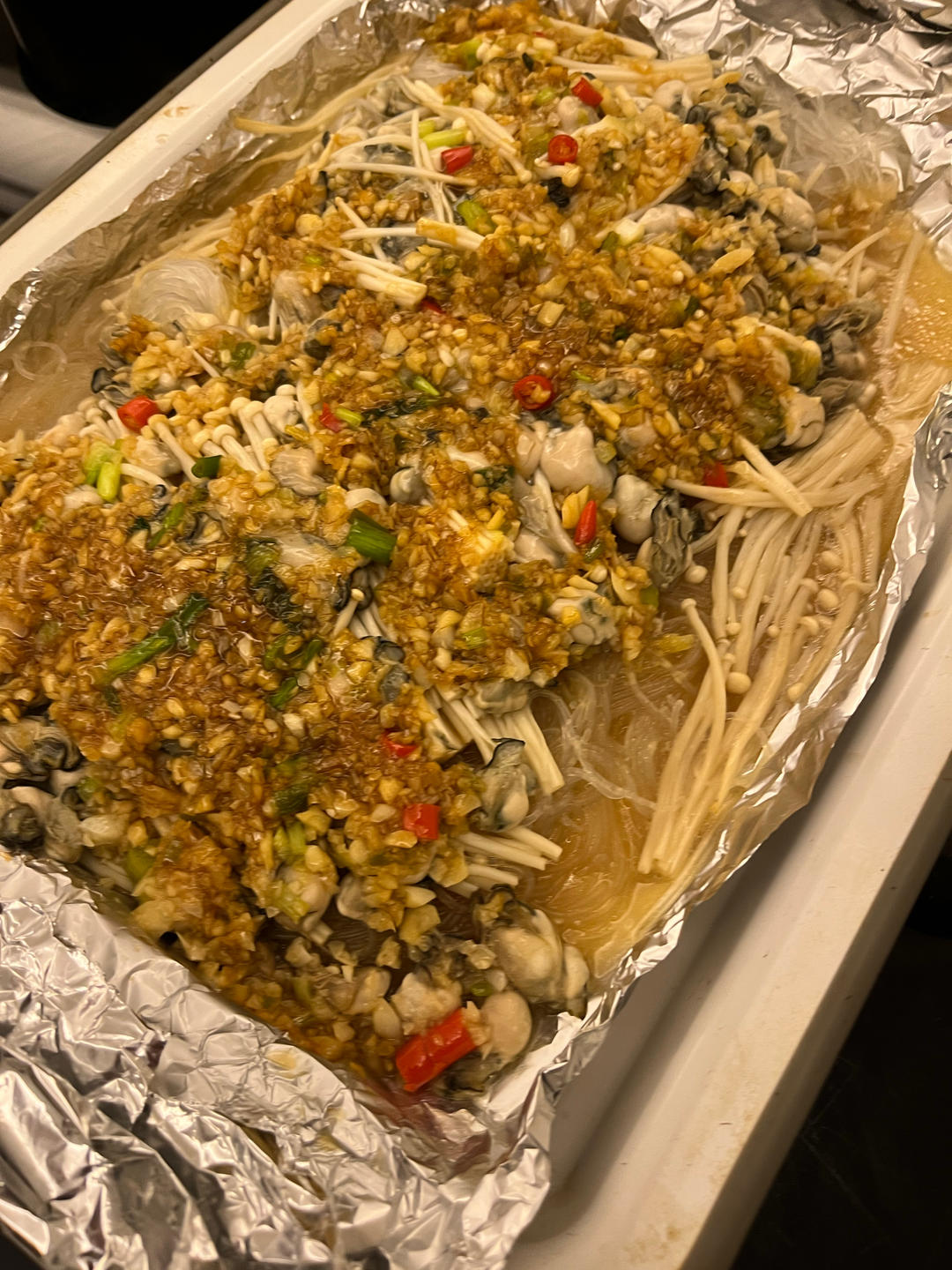 蒜香吮指海鲜大咖——松下NU-JK200W大蒸烤箱食谱