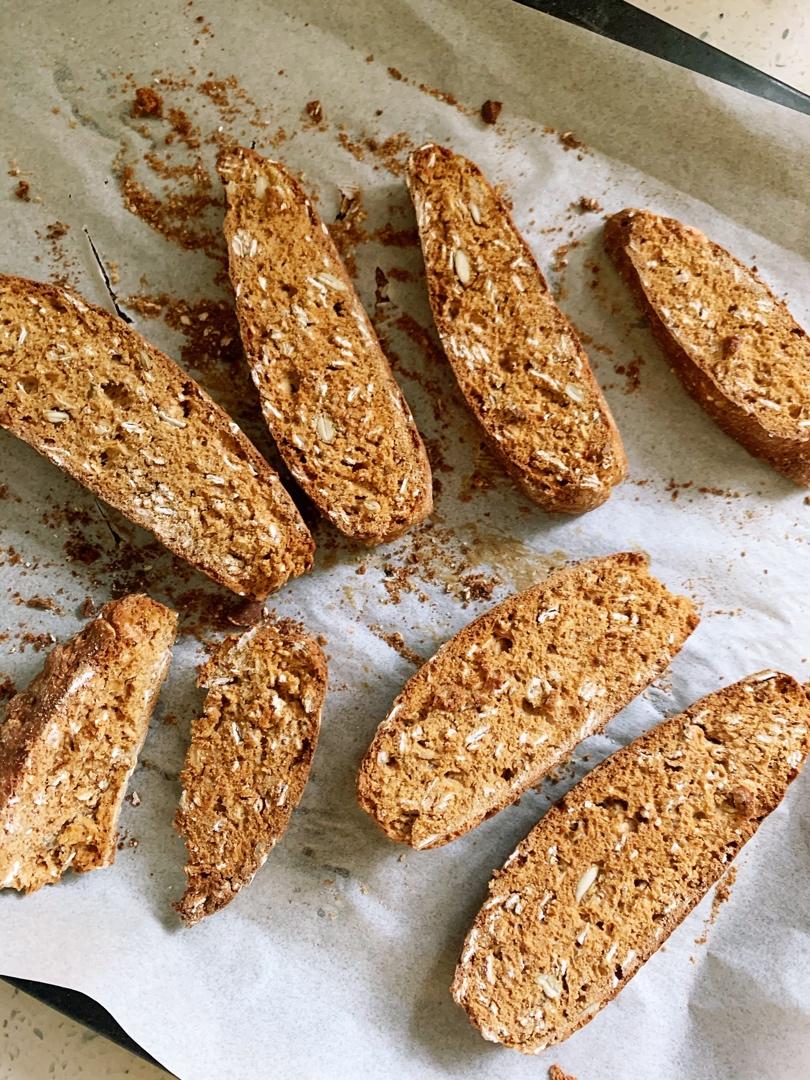 【健康零食】燕麦坚果意式脆饼