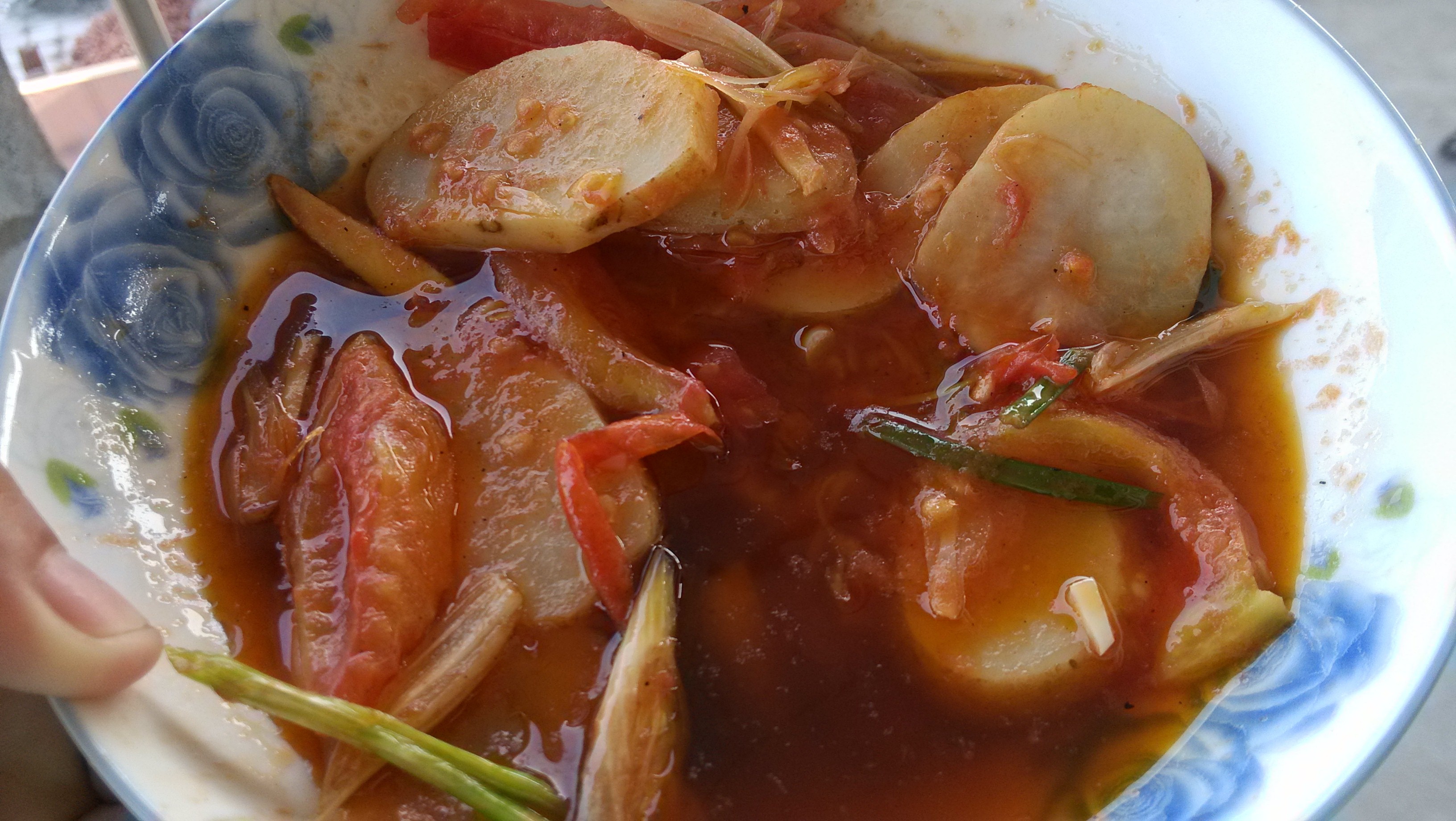 西红柿炒土豆片