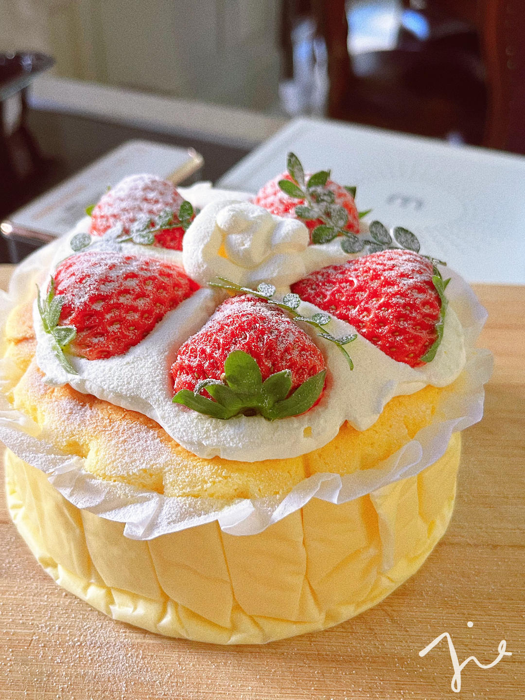 轻乳酪芝士蛋糕6寸#皮黑森林#