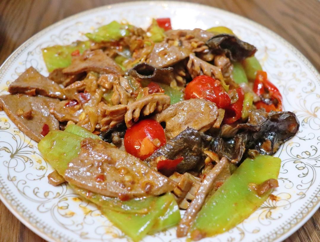 泡椒肝腰合炒