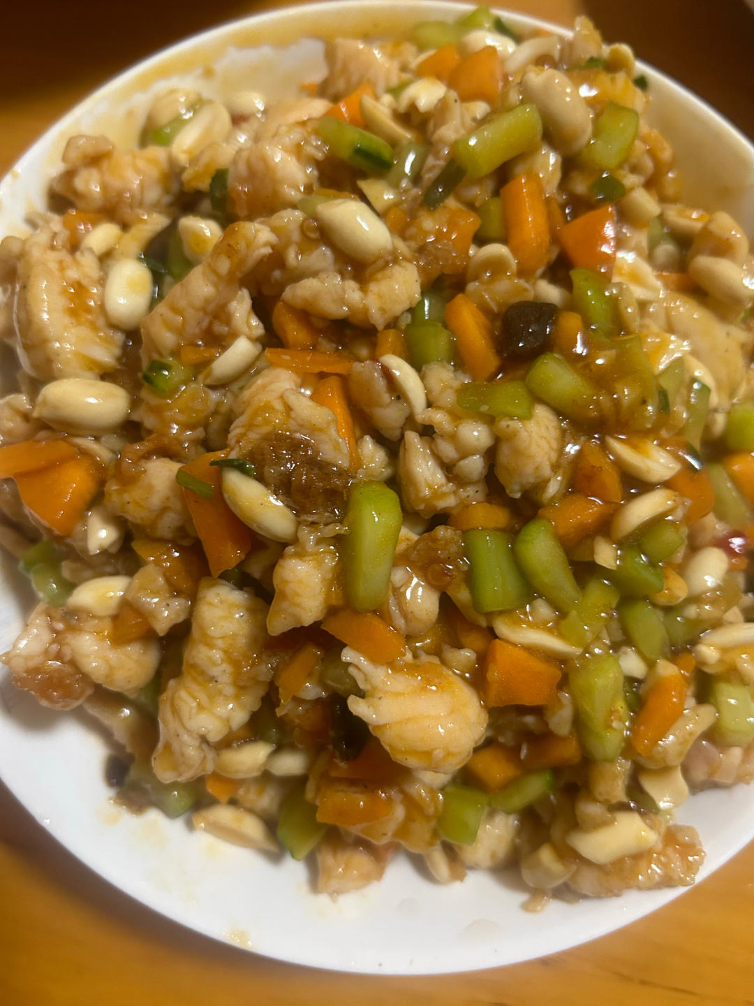 家常快手宫保鸡丁，小朋友也能吃的微辣版，小白也能复刻95%形似，90%味道！