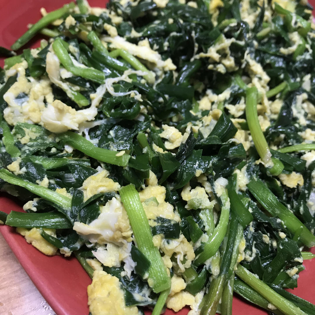 香煎韭菜鹅蛋（无腥味）