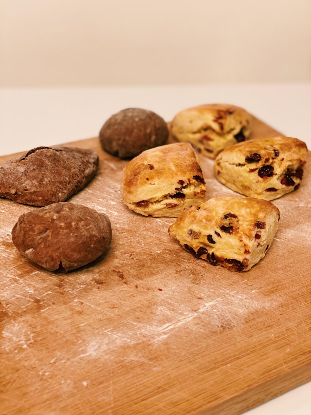 简单普通面粉版司康（空气炸锅）