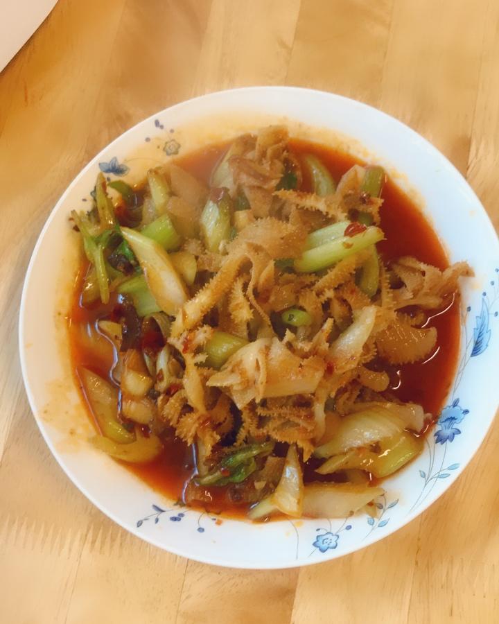 香辣牛百叶,爆好吃～