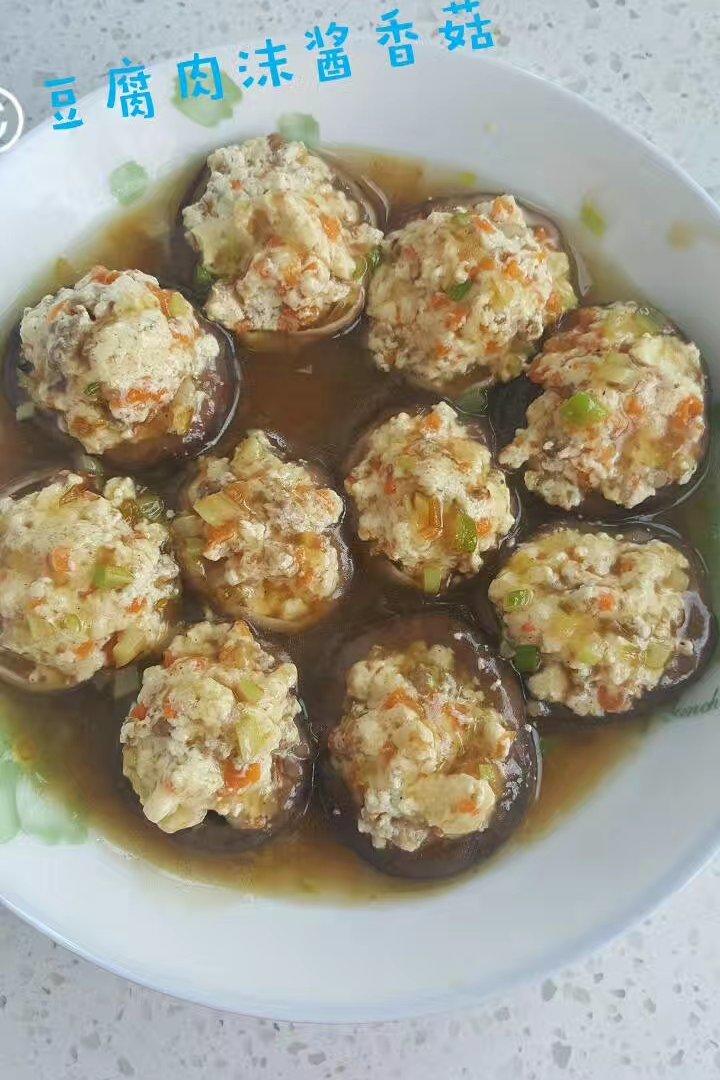 豆腐肉末酿香菇
