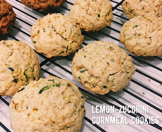 柠檬西葫芦玉米面软饼干-Lemon Zucchini Cornmeal Cookies