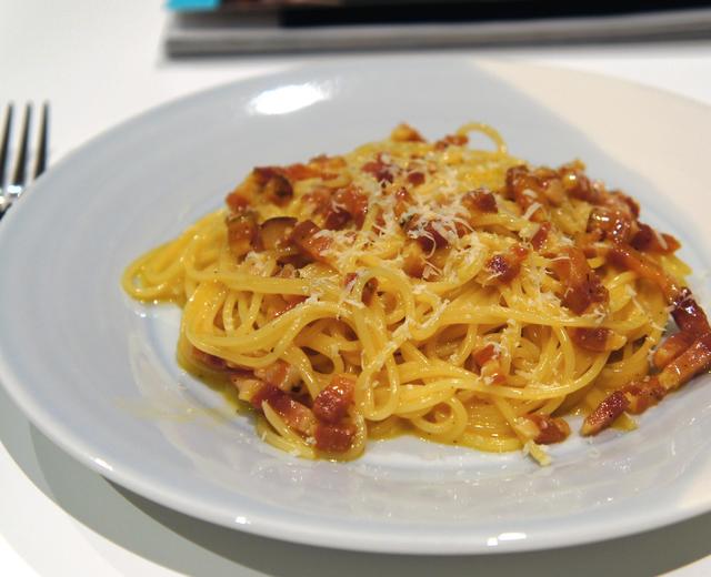 Spaghetti Carbonara 意式咸肉芝士意粉的做法