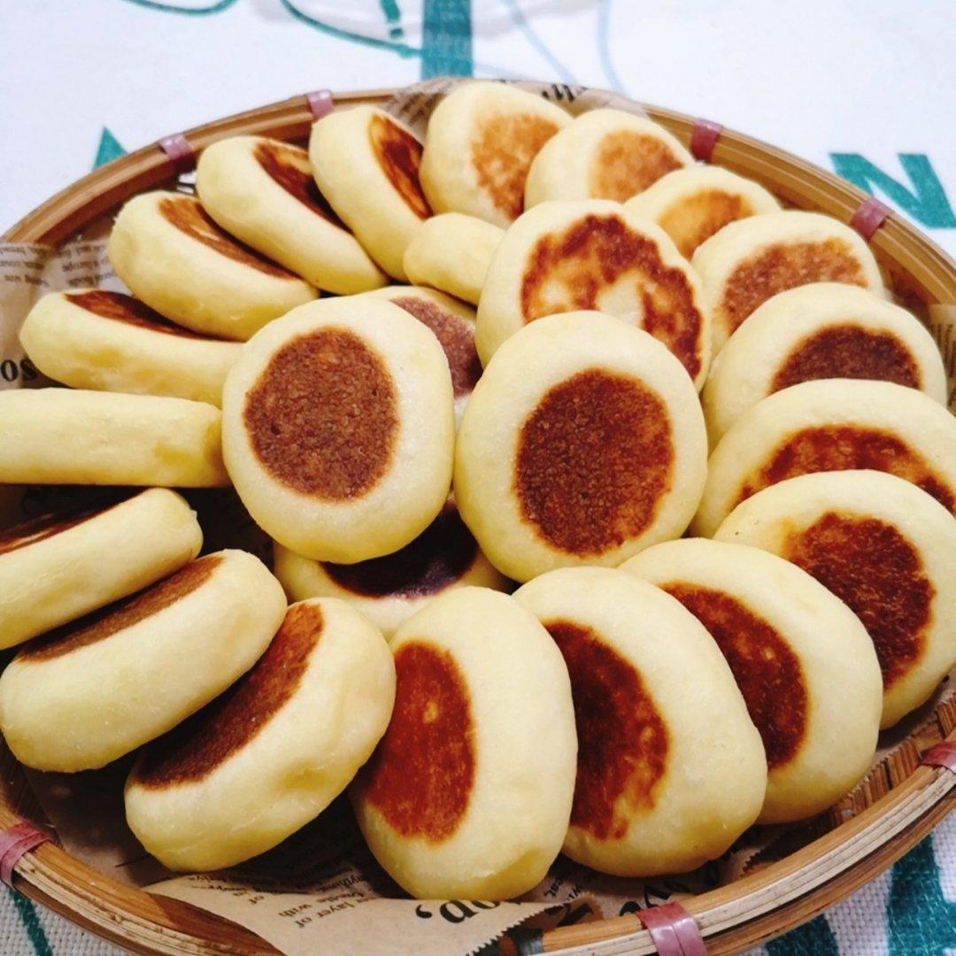 平底锅烙出来的·养胃山药饼·小面包