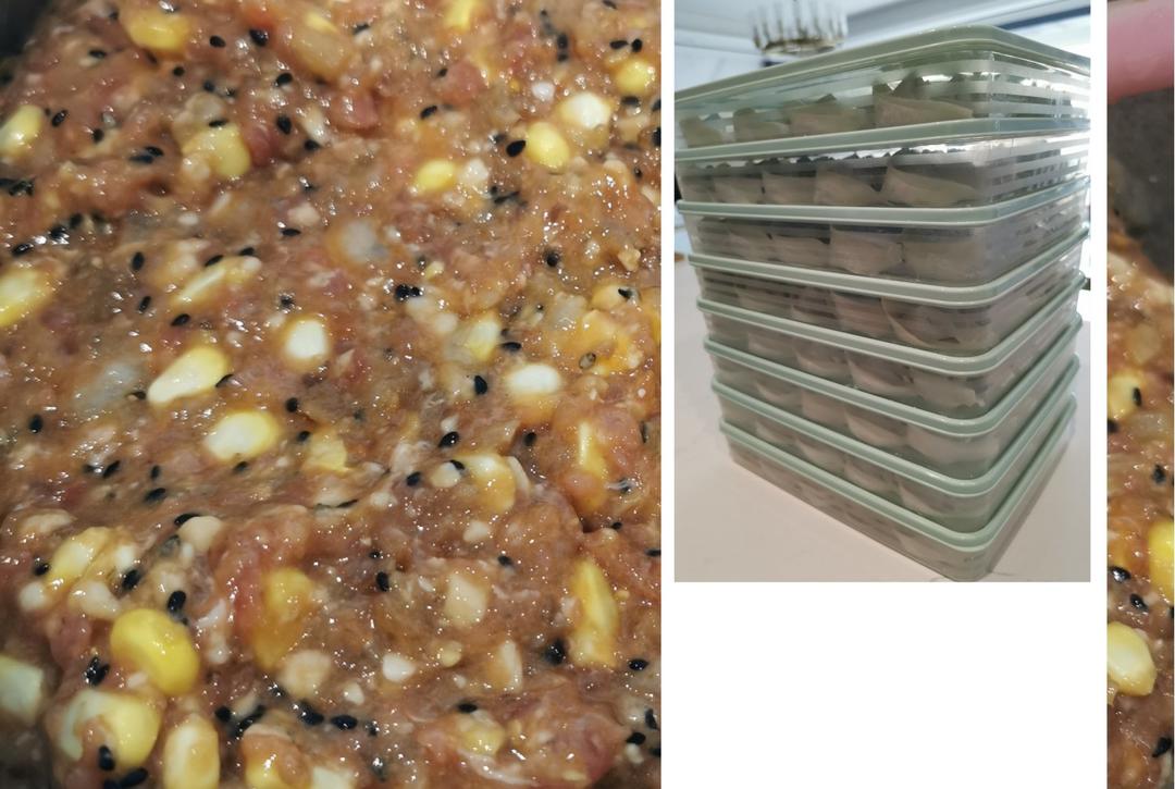 番茄海参虾仁抄手