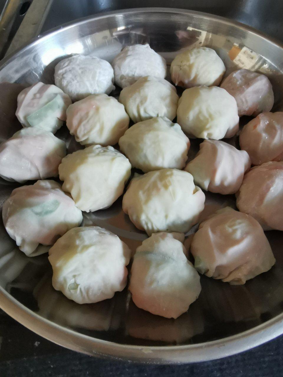 青椒火腿蒸包