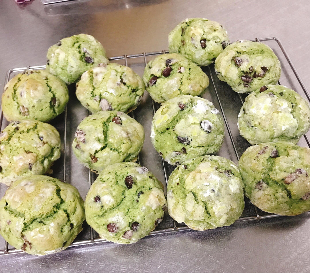 抹茶奶酪巧克力曲奇 Matcha Cream Cheese Choc Cookies