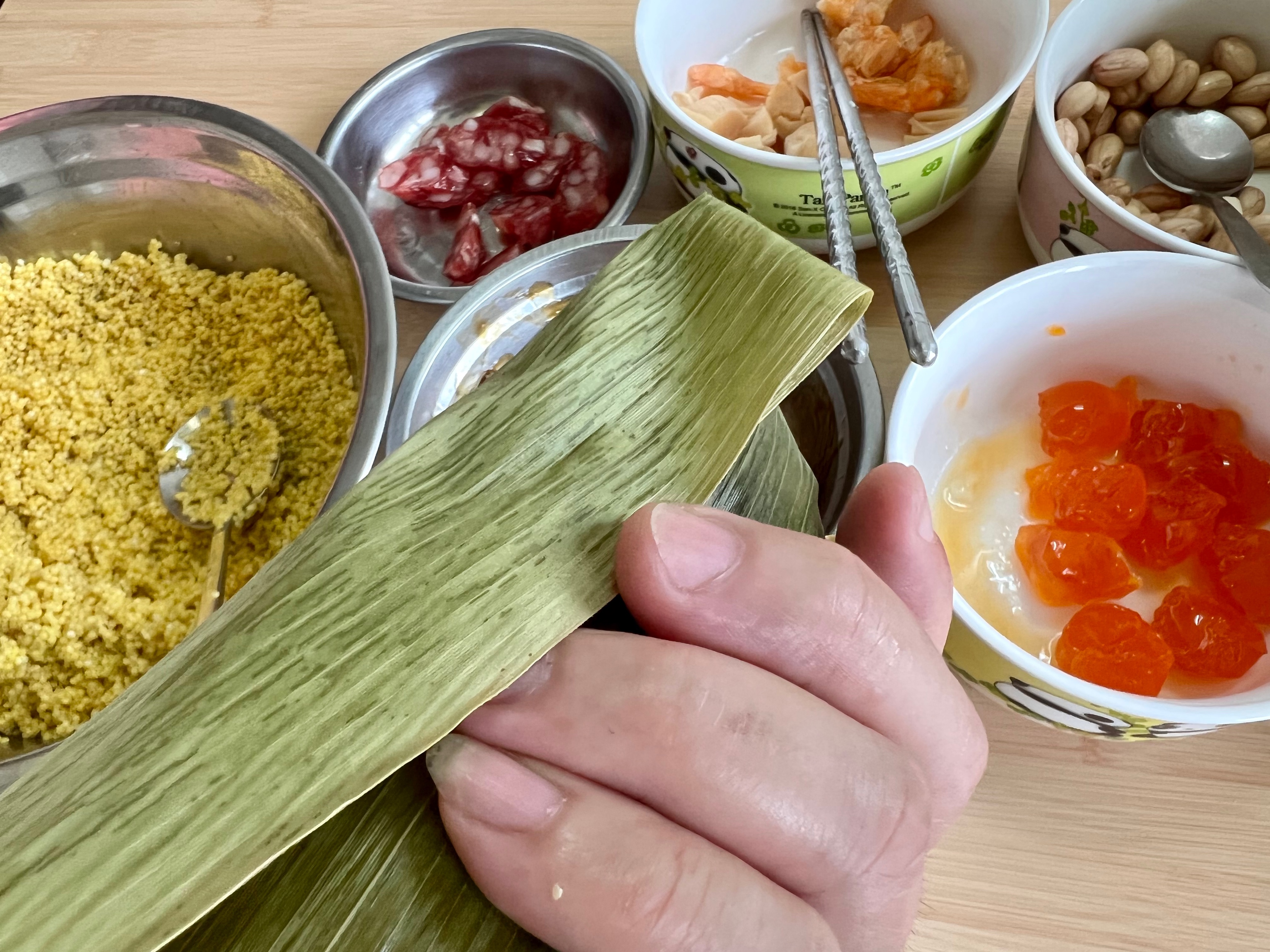 大黄米咸肉粽的做法 步骤12