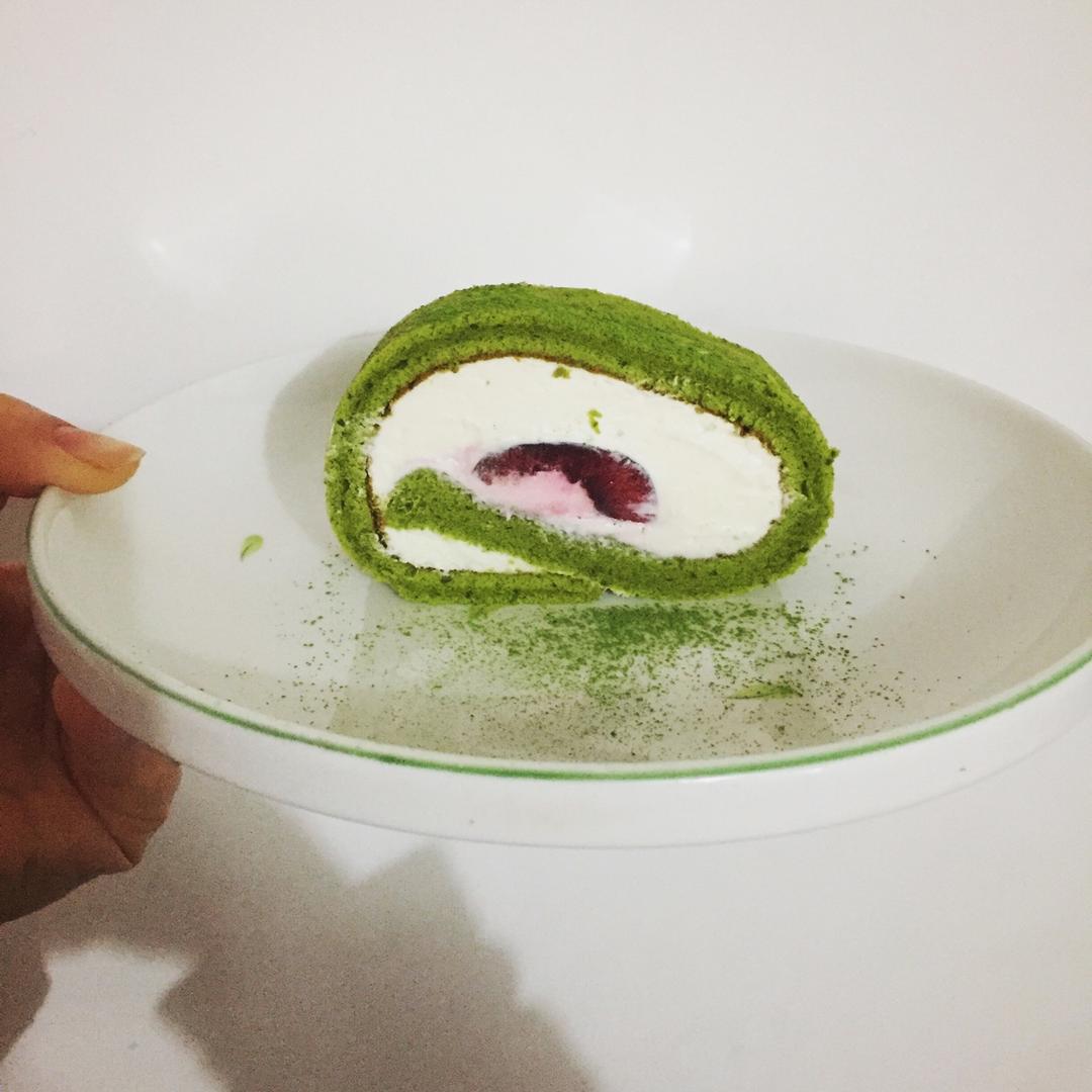 【曼达小馆】居酒屋系列：抹茶蜜豆卷与抹茶鸡尾酒