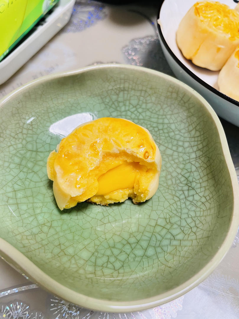 流心奶黄月饼（无吉士粉/转化糖浆版本）【曼食慢语】