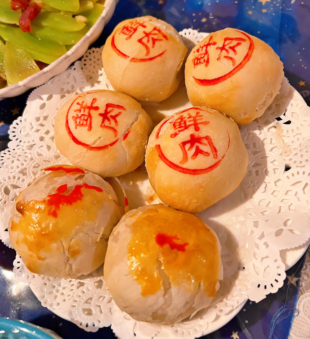 泳式鲜肉榨菜月饼