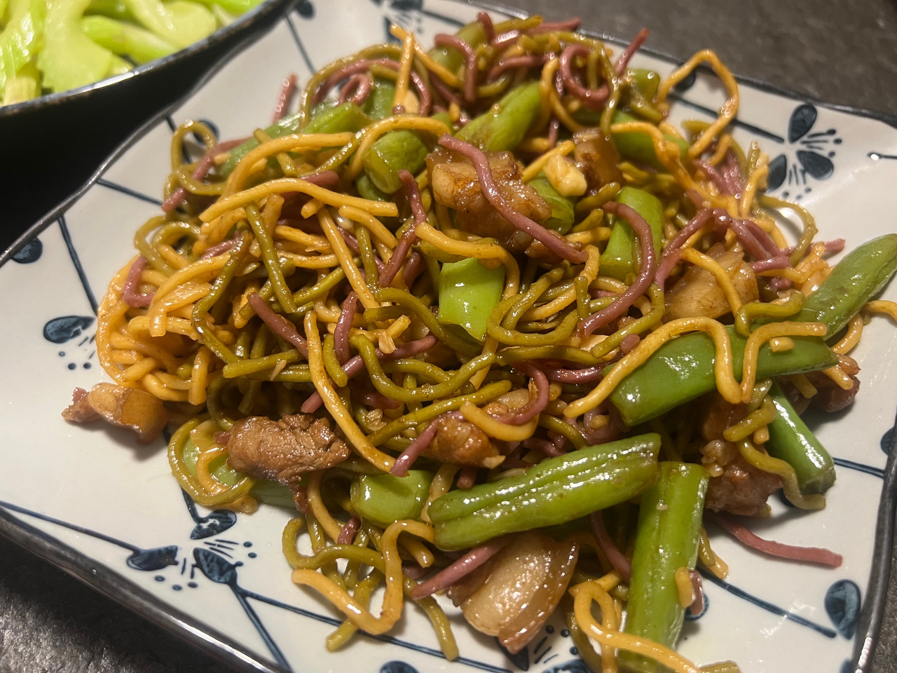 地道老北京扁豆焖面 豆角焖面 太好吃小心吃撑哦