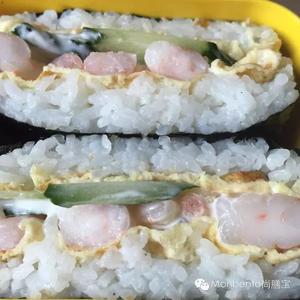 虾仁黄瓜蛋日式饭团-简单搞定的做法 步骤6