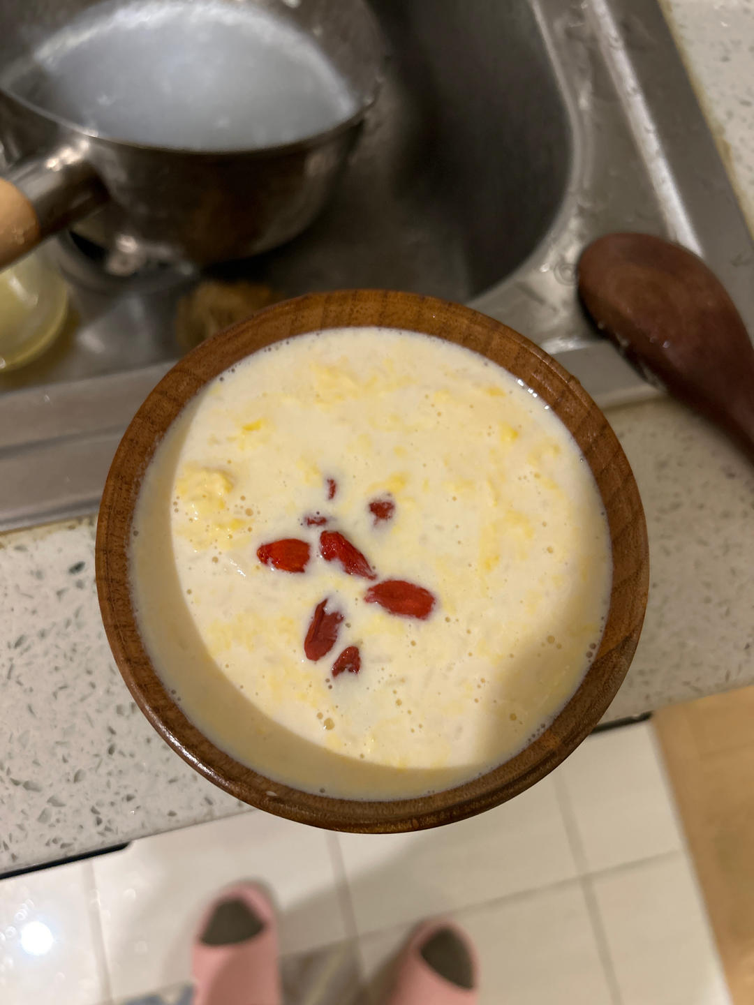 牛奶鸡蛋醪糟 冬日里最爱的甜品汤
